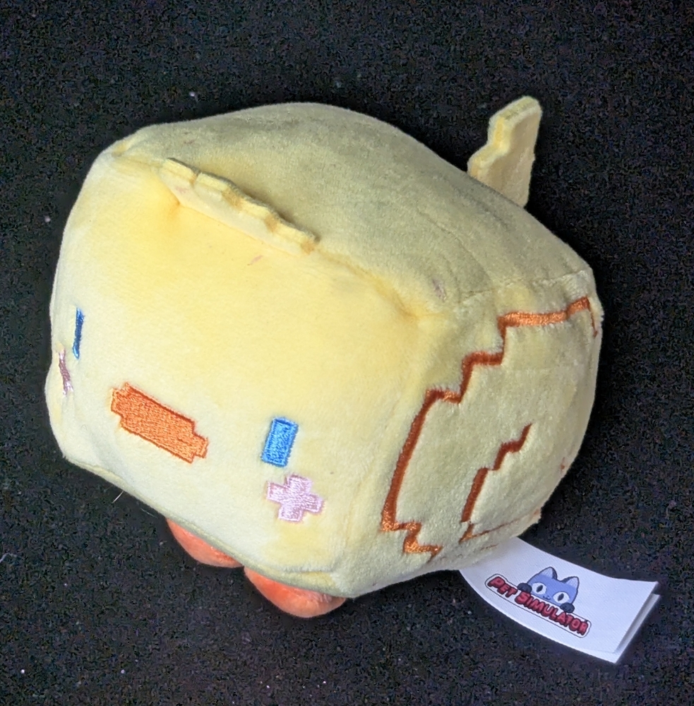 Pet Simulator X Series 2 Exclusive Pixel Yellow Chick Plush Phatmojo No Code